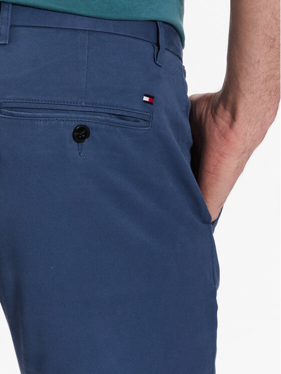 Tommy Hilfiger Tommy Hilfiger Chino nohavice Bleecker MW0MW26619 Tmavomodrá Slim Fit