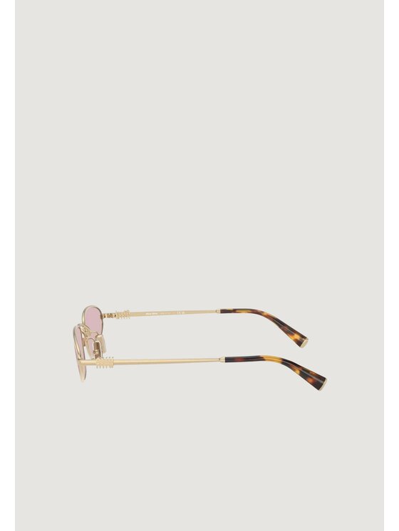Miu Miu Miu Miu Okulary przeciwsłoneczne 0MU A52S ZVN4I0 Złoty