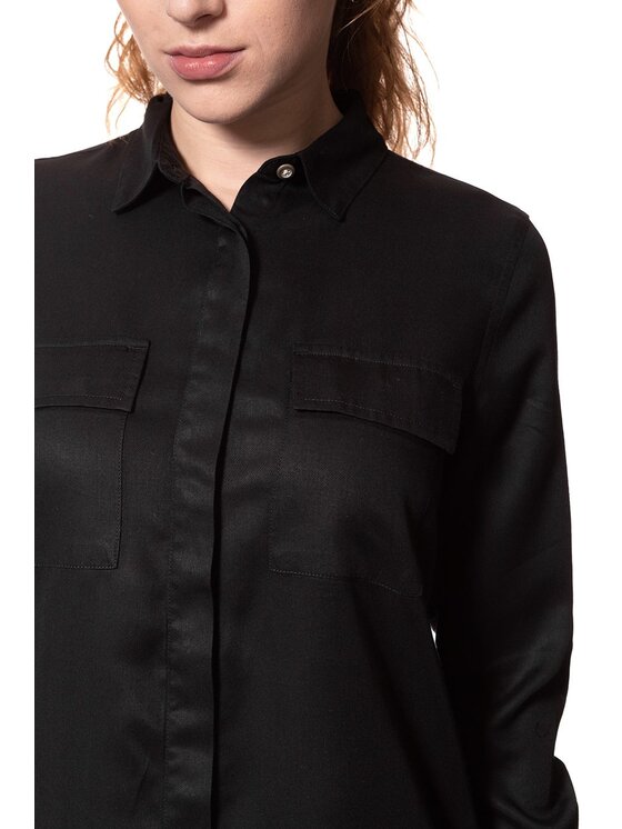 Wrangler Wrangler Vestito da giorno LS UTILITY DRESS Nero Regular Fit