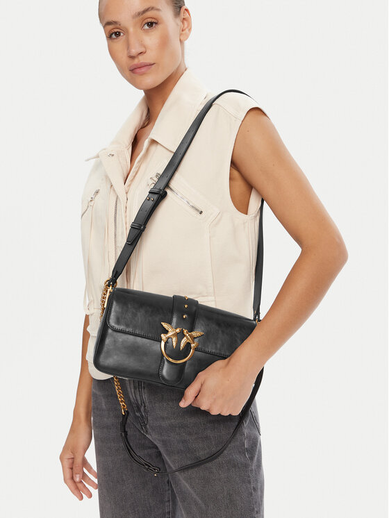 PINKO PINKO Τσάντα Love One Classic Slouchy Fl PE 25 PLTT 104524 A2C2 Μαύρο