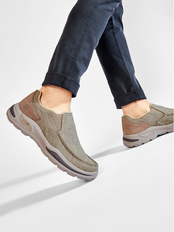 Skechers Skechers Обувки Rolens 204178/TAN Бежов