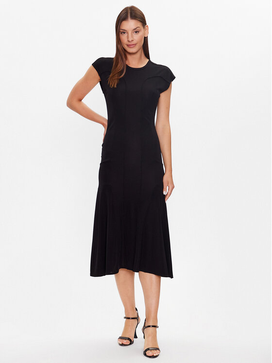 Calvin Klein Vsakodnevna obleka K20K205860 Črna Regular Fit