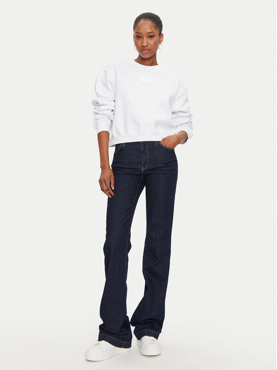 REPLAY REPLAY Bluza W3104D.000.23040P Biały Regular Fit