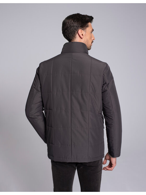Borgio Borgio Kurtka zimowa gravina Brązowy Slim Fit