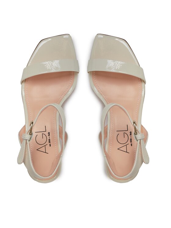 AGL AGL Sandalen Angie D660001PCKB120G209 Écru