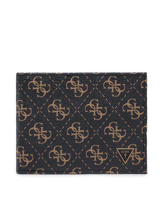 Guess Голям мъжки портфейл SMEVZL LEA27 Черен
