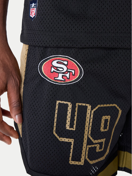 New Era New Era Sportovní kraťasy NFL Saf49E Graphic 60596398 Černá Regular Fit