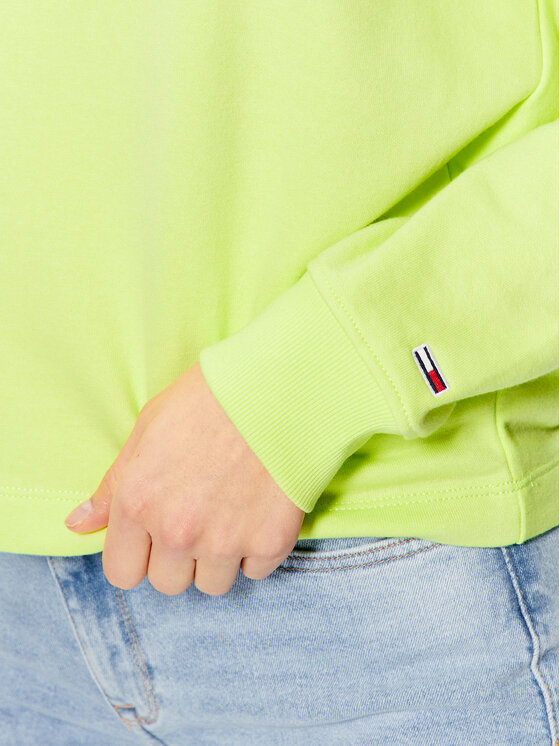 Tommy Jeans Tommy Jeans Світшот Essential Logo DW0DW15410 Зелений Boxy Fit