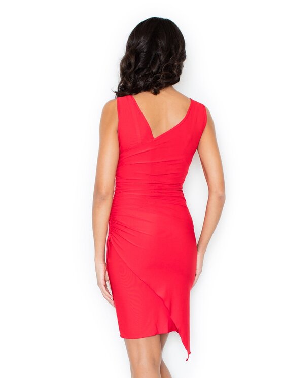 FIGL FIGLFIGL Vestito M053 Rosso Slim Fit