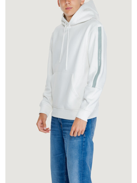 Calvin Klein Jeans Calvin Klein Jeans Felpa LOGO TAPE Bianco Casual Fit