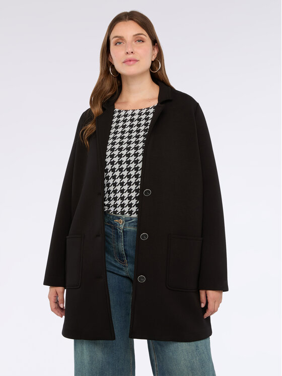 Fiorella Rubino Fiorella Rubino Płaszcz zimowy 0216T000317N033 Czarny Regular Fit