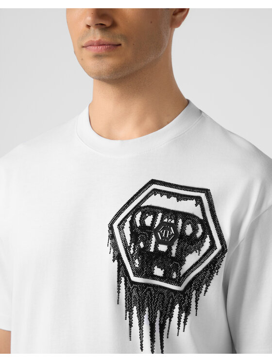 PHILIPP PLEIN PHILIPP PLEIN T-Shirt 31078 Biały Regular Fit
