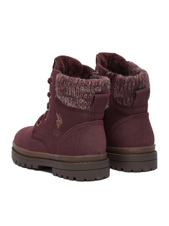 U.S. Polo Assn. U.S. Polo Assn. Черевики EO-VLAD001K/GYT1-BOR003 Бордовий