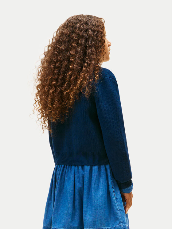 Tommy Hilfiger Tommy Hilfiger Kardigán KG0KG08953 D Sötétkék Regular Fit