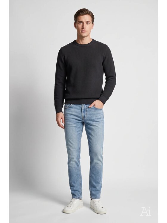 Cross Jeans Cross Jeans Jeansy F 194-749 Niebieski Straight Leg