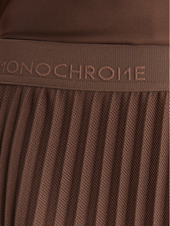 Marella Marella Plesirana suknja Gabbia 2613101085 Smeđa Regular Fit