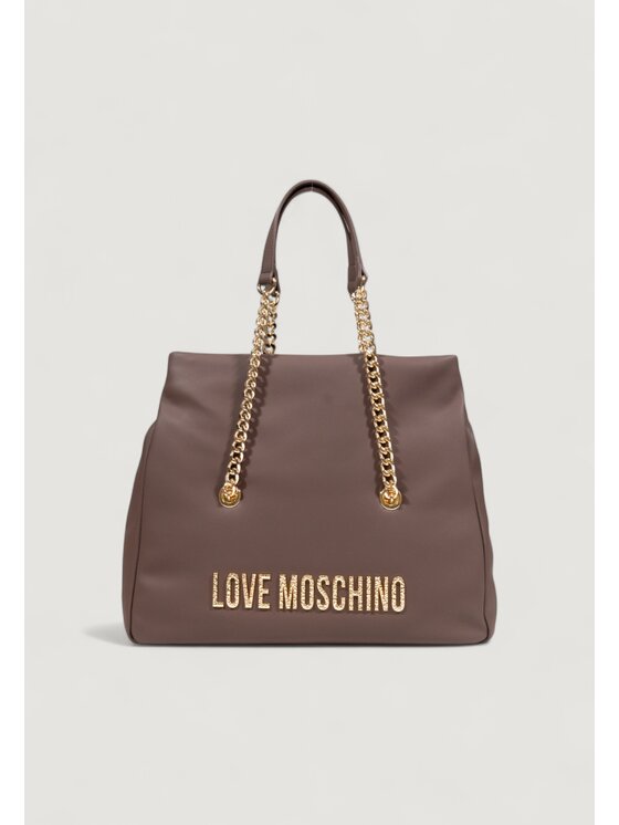 LOVE MOSCHINO LOVE MOSCHINO Σάκος HAMMERED LOGO Καφέ