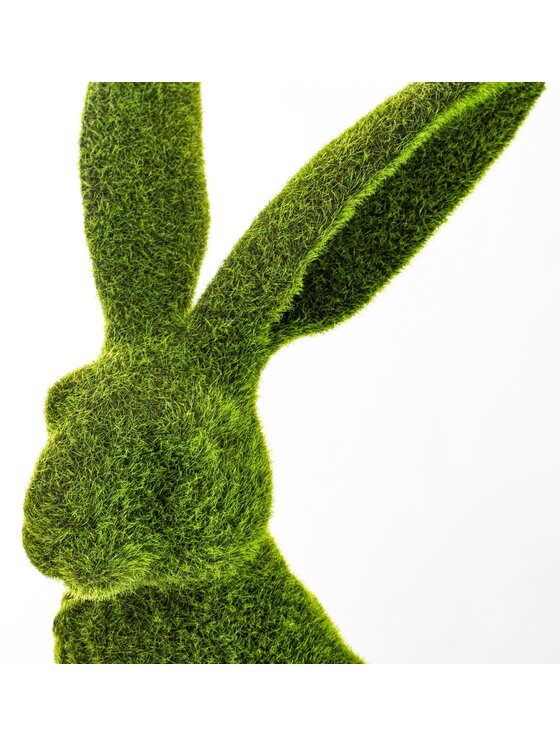MIAhome MIAhome Figurka siedzący zając Verde Zielony