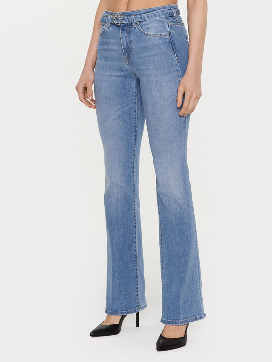 PINKO Damskie Jeansy, rozmiar 30, Niebieskie, Flora 100166 A0FS