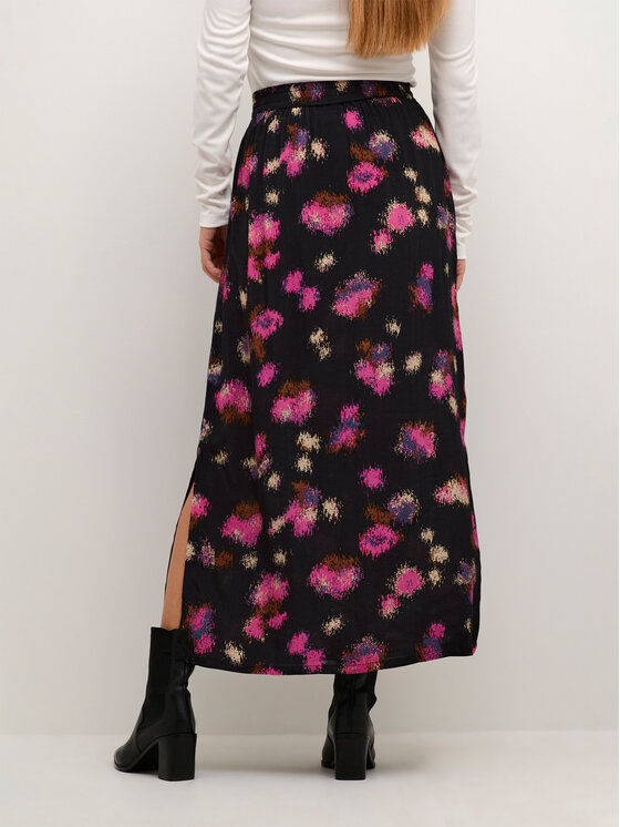 Kaffe Kaffe Midi sijonas Lita 10507603 Juoda Regular Fit