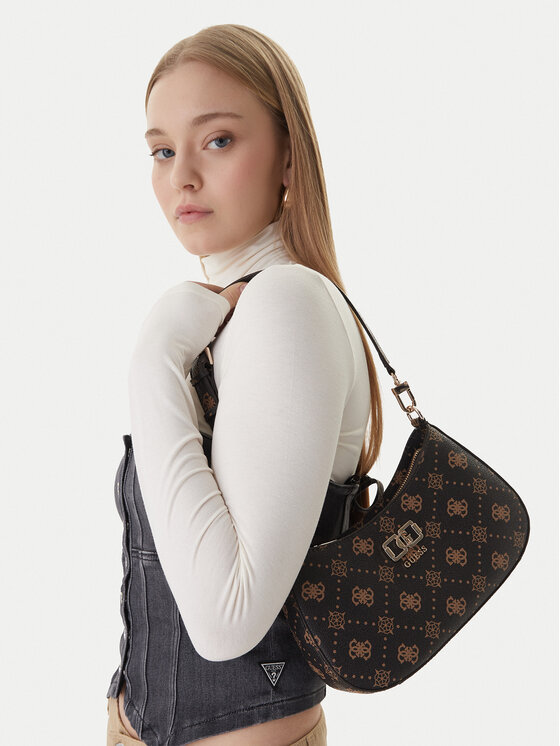 Guess Geantă Emelie Logo HWGP99 28180 Maro