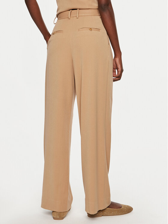 STAUD STAUD Palazzo hlače Luisa 561-6278 Bež Wide Leg