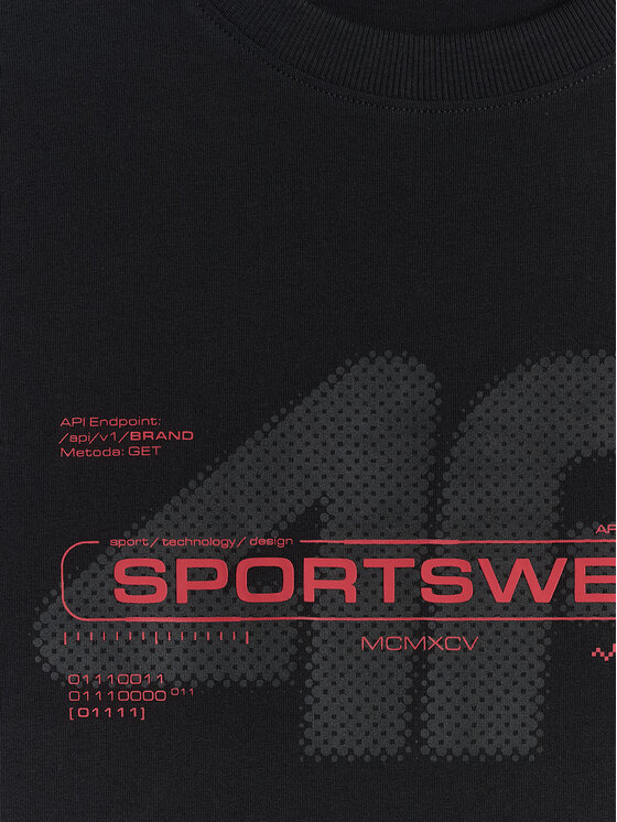 4F 4F T-Shirt BRAND CODE Czarny Regular Fit