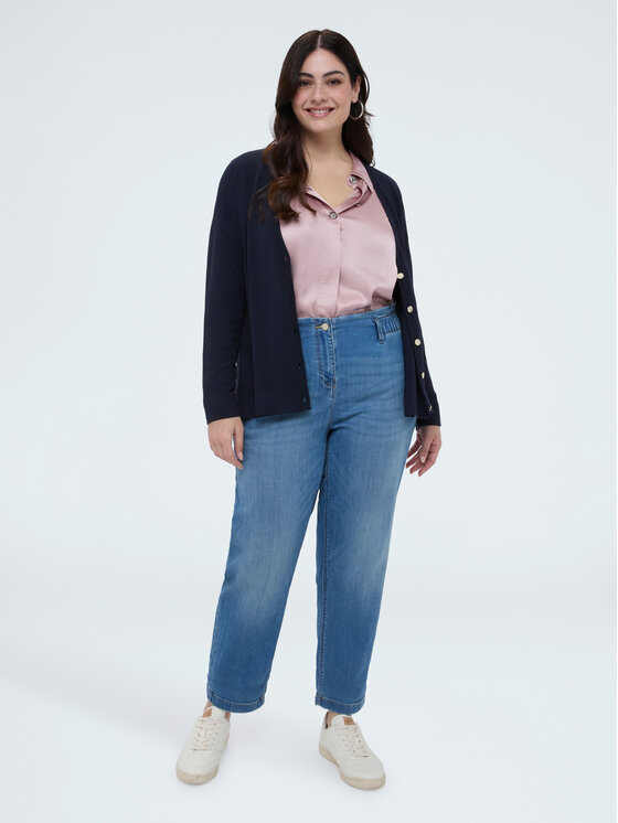 Fiorella Rubino Fiorella Rubino Jeansy P462T005153N004 Turkusowy Regular Fit