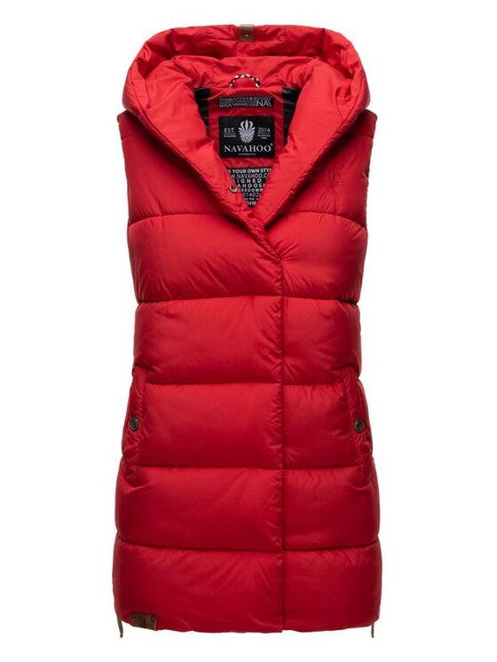 Navahoo Navahoo Bezrękawnik Madilynaa Czerwony Casual Fit