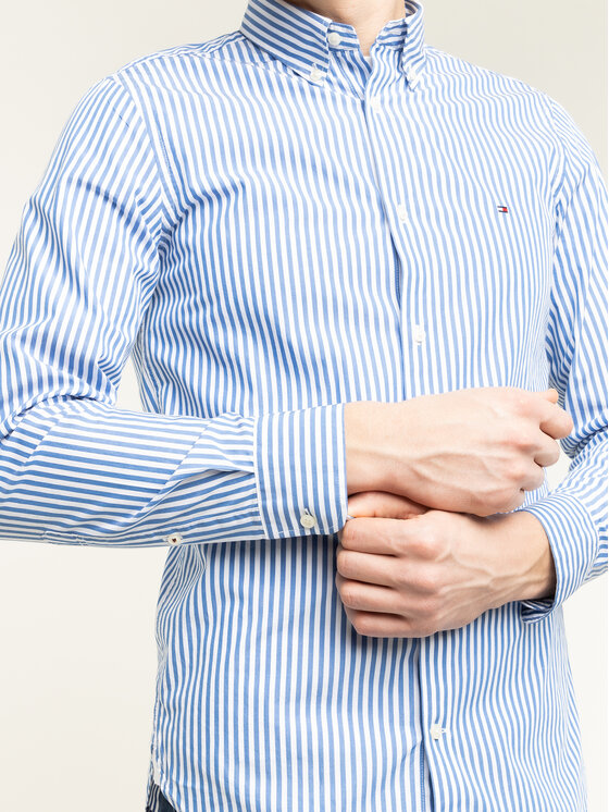 Tommy Hilfiger Tommy Hilfiger Marškiniai Hyper Classic Stripe MW0MW12209 Spalvota Slim Fit