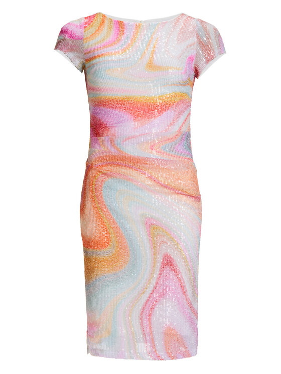 Swing Swing Koktejlové šaty 5AI21200 Barevná Slim Fit