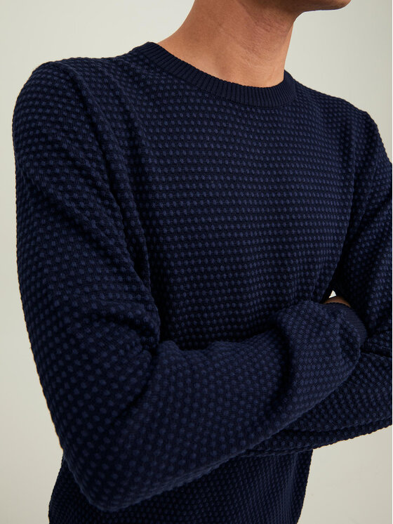 Jack&Jones Jack&Jones Megztinis 12212816 Tamsiai mėlyna Regular Fit