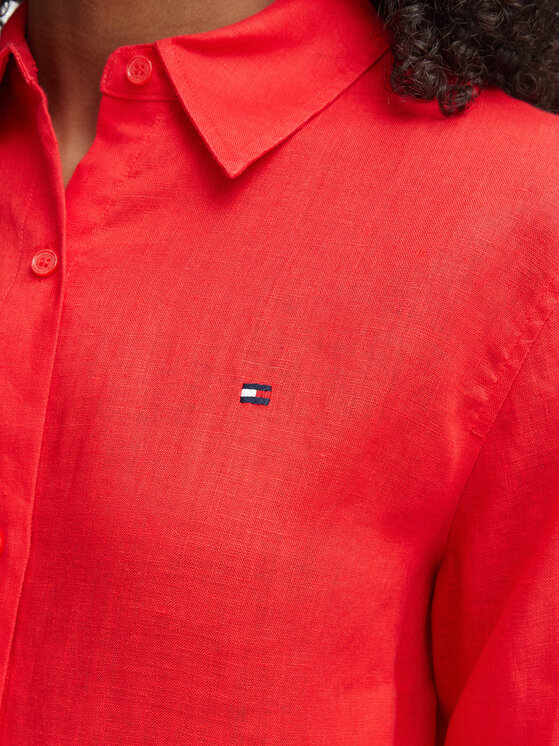 Tommy Hilfiger Tommy Hilfiger Krekls WW0WW44679 Sarkans Regular Fit