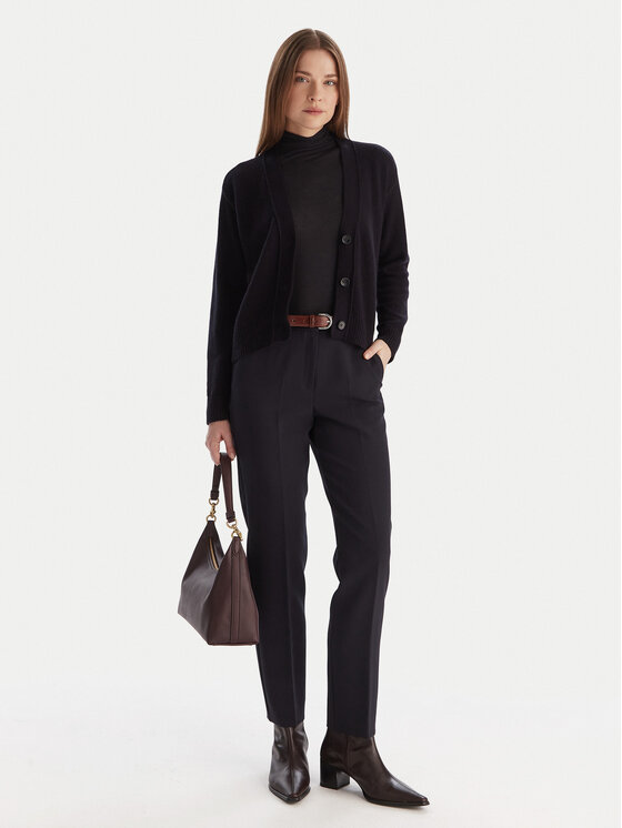 Marella Marella Pantaloni di tessuto Eresia 2525136062 Blu scuro Regular Fit