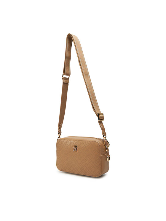 Tommy Hilfiger Tommy Hilfiger Torebka Th Distinct Camera Bag Mono AW0AW17221 Brązowy