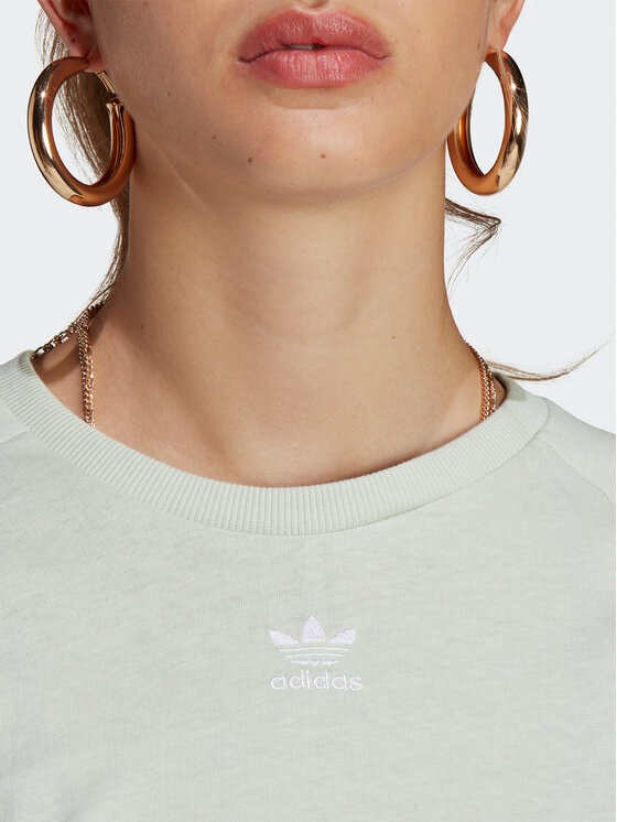 adidas adidas Majica Essentials+ Made with Hemp T-Shirt HA7151 Zelena Slim Fit