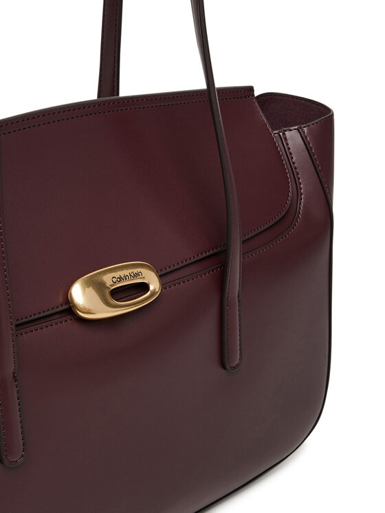 Calvin Klein Calvin Klein Torbica Hardware Flap Tote Bag LV04F3145G Tamnocrvena