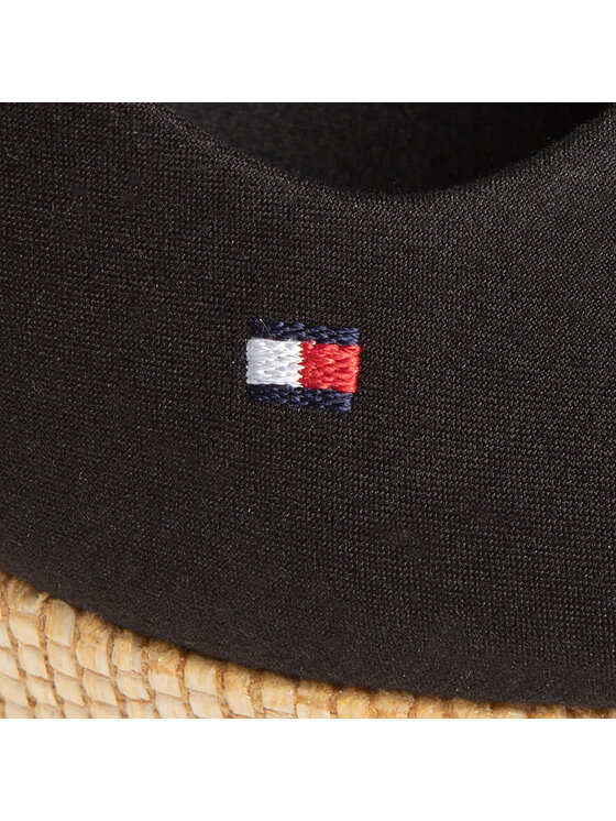 Tommy Hilfiger Tommy Hilfiger Espadrilky Iconic Elena Sling Back Wedge FW0FW04789 Černá