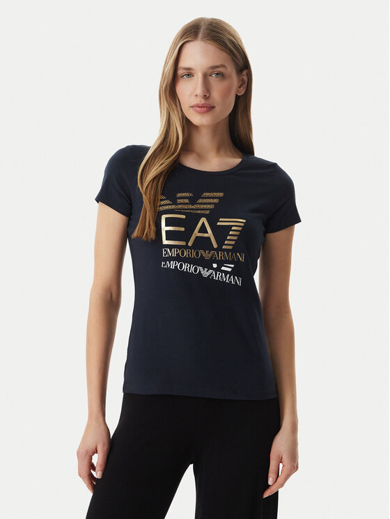 EA7 Emporio Armani EA7 Emporio Armani Тишърт 7W000977 AF10373 UB102 Тъмносин Regular Fit