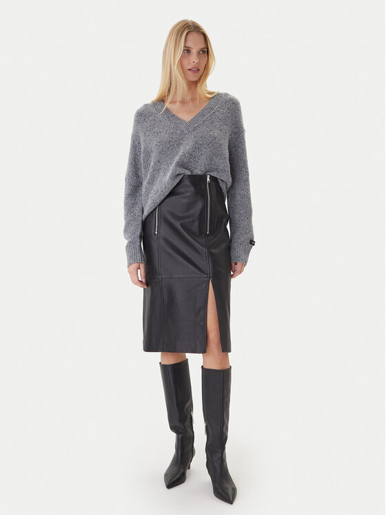 Calvin Klein Jeans Calvin Klein Jeans Пуловер Chunky LV044D328G Сив Regular Fit