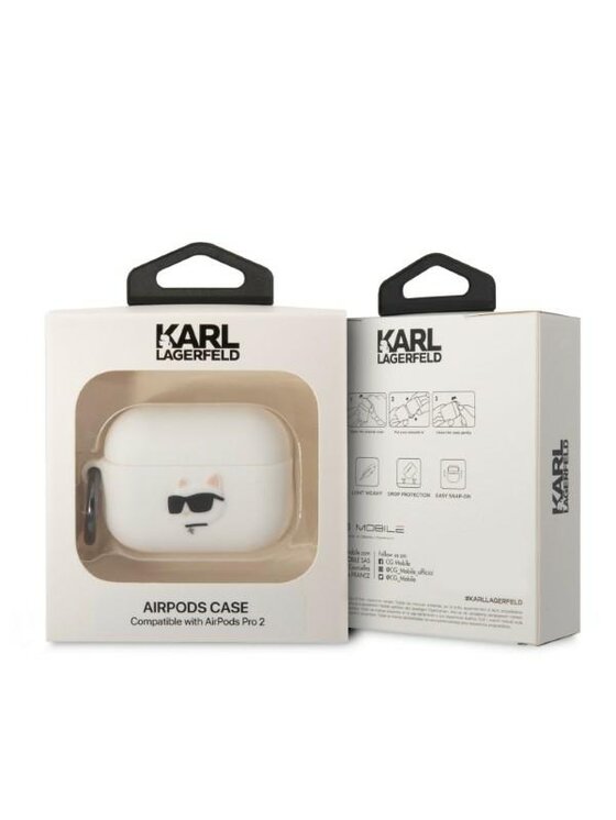 KARL LAGERFELD KARL LAGERFELD Etui na słuchawki AirPods Pro 2 Biały
