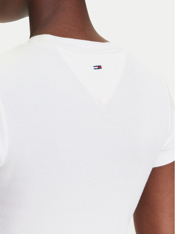 Tommy Jeans Tommy Jeans Футболка DW0DW21421 Écru Slim Fit