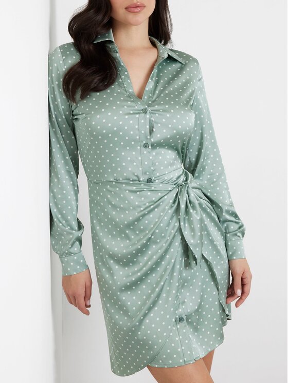 Guess Guess Sukienka codzienna 166945 Zielony Classic Fit