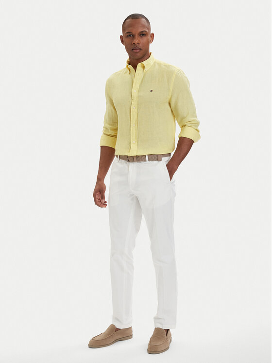 Tommy Hilfiger Tommy Hilfiger Camicia MW0MW41530 Giallo chiaro Regular Fit
