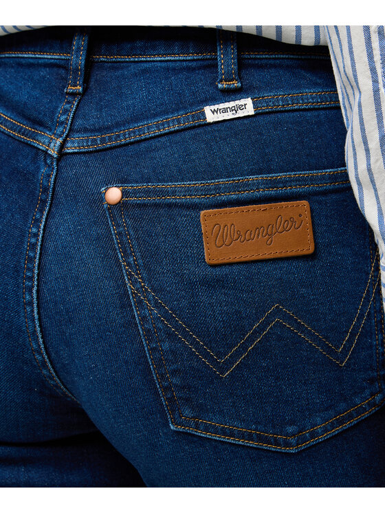 Wrangler Wrangler Jeansy Straight Niebieski Straight Fit