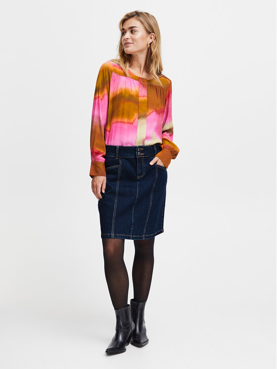 Fransa Fransa Fustă de blugi 20612738 Bleumarin Regular Fit