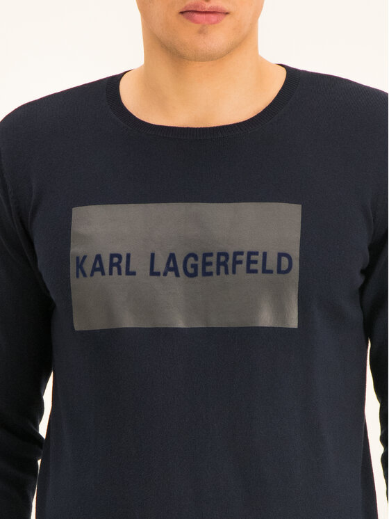 KARL LAGERFELD KARL LAGERFELD Пуловер Knit 655027 592305 Тъмносин Regular Fit
