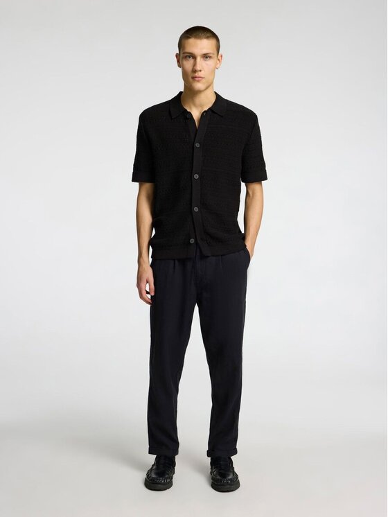 Selected Selected T-shirt 16096385_black Nero Regular Fit