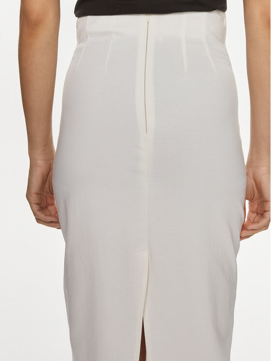 ViCOLO ViCOLO Zīmuļveida svārki TB0030 Écru Slim Fit