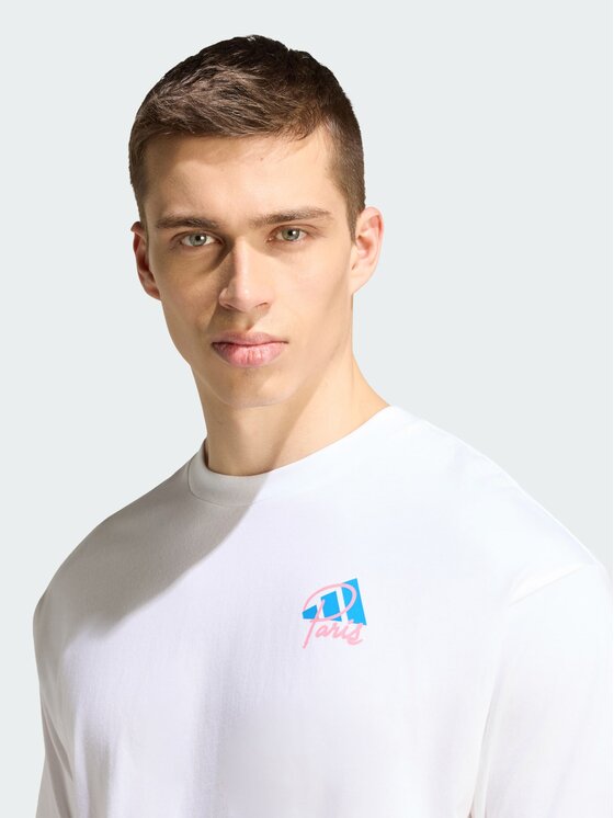 adidas adidas Koszulka techniczna 167856 Biały Loose Fit